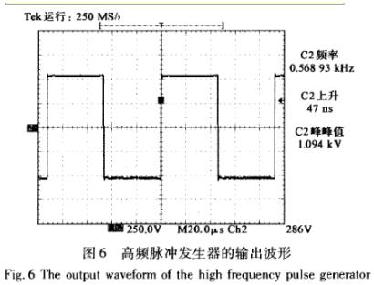 高频脉冲发生器的输出波形